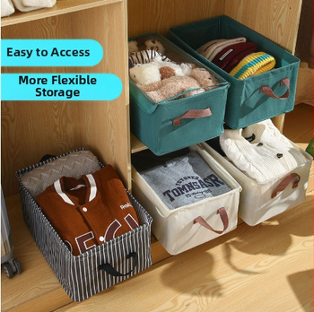 Κουτί αποθήκευσης ρούχων με καπάκι, πτυσσόμενο μεταλλικό πλαίσιο, 10–20 λίτρα, κατιονικό ύφασμα