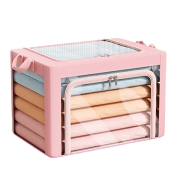 Πτυσσόμενο Κουτί Αποθήκευσης Ρούχων, Oxford ύφασμα + PVC, Χωρητικότητα 40–50 L, Εύκολη Μεταφορά με Χέρι, Οργάνωση Υπνοδωματίου