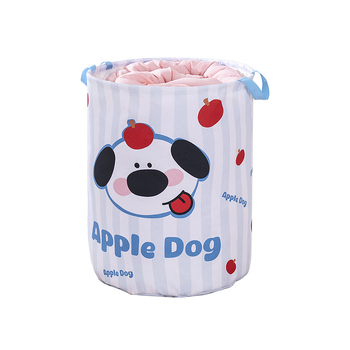 Apskrito formos audinio saugyklinis krepšys svetainėje – animacinio stiliaus žaislų organizatorius, 0,4 kg