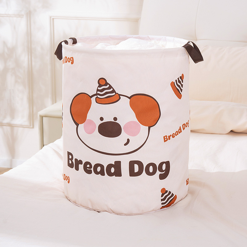 Apskrito formos audinio saugyklinis krepšys svetainėje – animacinio stiliaus žaislų organizatorius, 0,4 kg