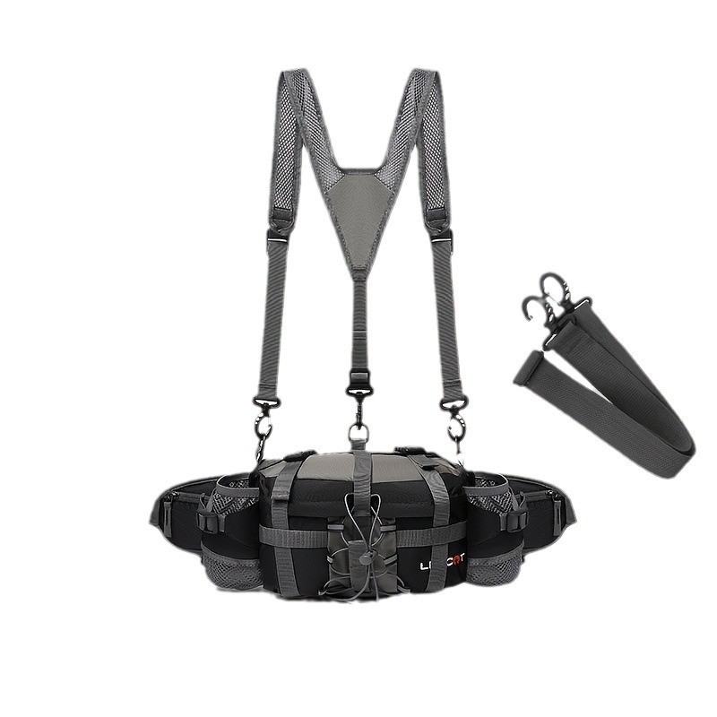 Sportinė kuprinė - daugiakonfunkcinis taktinio dizaino, dryžių raštas, poliesteris, atspari vandeniui, Oxford apmušalas, skirta alpinizmui ir dviračių važiavimui