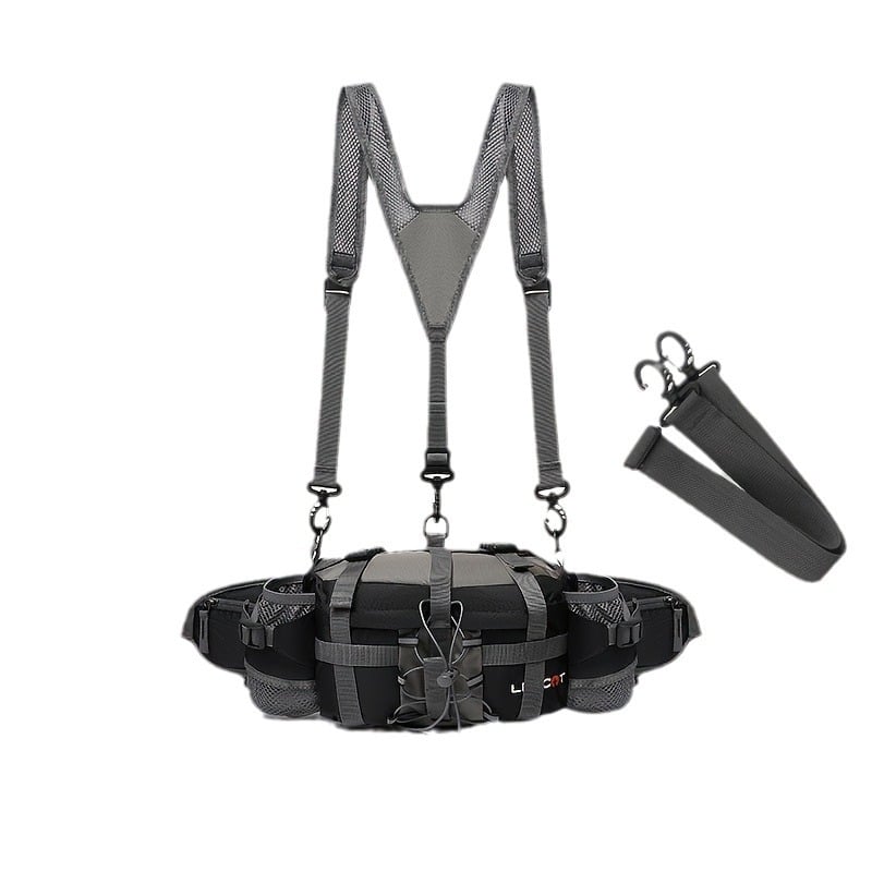 Sportinė kuprinė - daugiakonfunkcinis taktinio dizaino, dryžių raštas, poliesteris, atspari vandeniui, Oxford apmušalas, skirta alpinizmui ir dviračių važiavimui