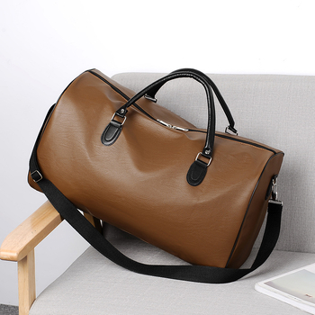 Boehner Ανδρική Δερμάτινη Τσάντα Ταξιδιού για Επιχειρήσεις, Χωρητικότητα Κάτω από 20L, Επεκτάσιμη