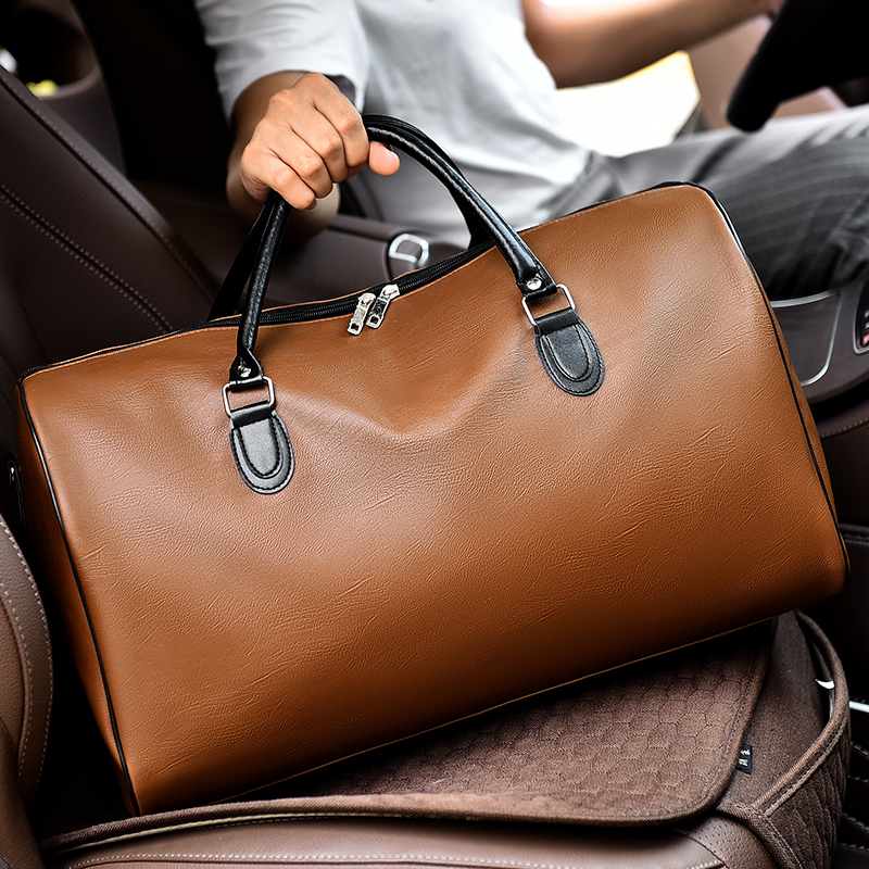 Boehner vīriešu ādas biznesa ceļojumu soma, ietilpība zem 20 L, paplašināma