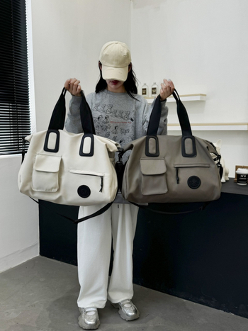 Τσάντα γυμναστηρίου και ταξιδιού από Oxford ύφασμα, διαπνέουσα και ανθεκτική στη φθορά, μείωση φόρτου, αστικός μινιμαλιστικός σχεδιασμός, unisex, επένδυση από πολυεστέρα