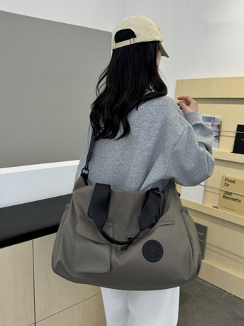 Τσάντα γυμναστηρίου και ταξιδιού από Oxford ύφασμα, διαπνέουσα και ανθεκτική στη φθορά, μείωση φόρτου, αστικός μινιμαλιστικός σχεδιασμός, unisex, επένδυση από πολυεστέρα