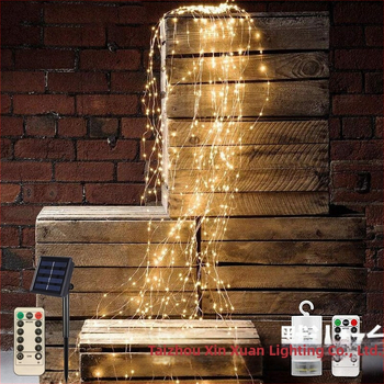 Tree Vine Lantern Ponytail Light – IP67 atsparus vandeniui vario vielos šviestuvų virne, maitinimas saulės energija/USB/baterija, ≤36V, mygtuko/nuotolinio valdymo, CE sertifikatas