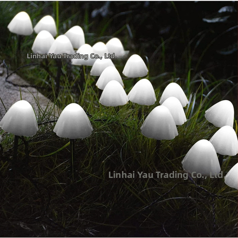 LED гъбена лампа, слънчево захранване, външно градинско осветление, IP65 водоустойчива, 0.06W мощност, декор за двор и вила