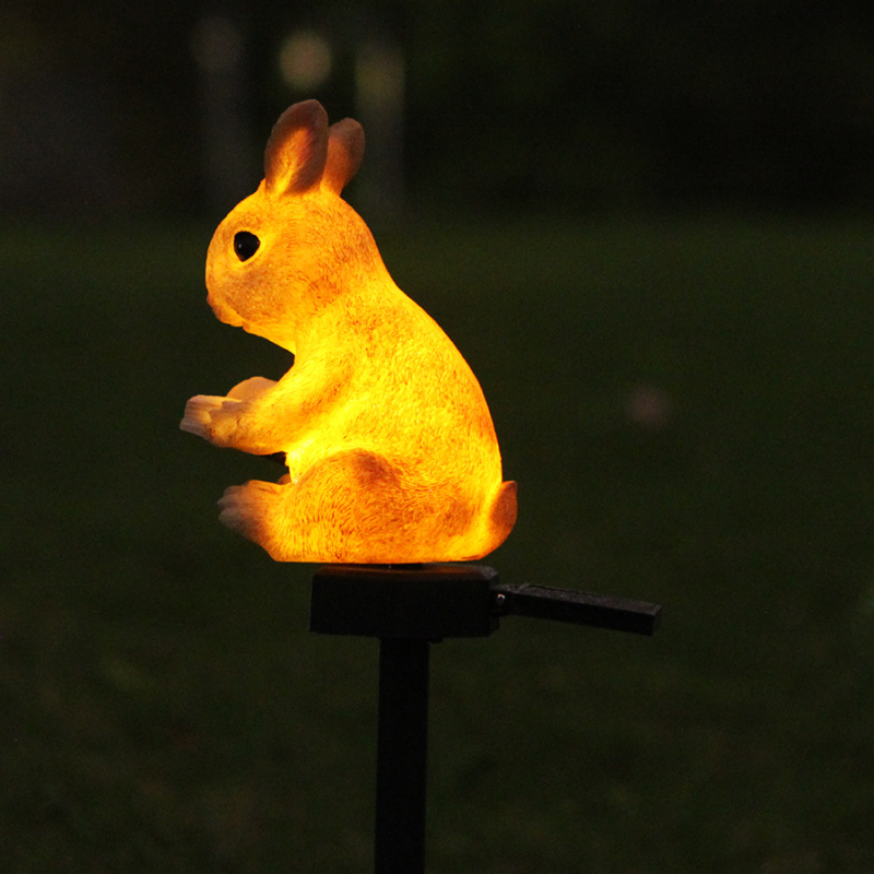 Kerti napelemes bagoly lámpa – LED fényforrás, gyanta, IP55, 6–12 órás üzemidő