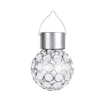 Solarna LED vanjska viseća svjetiljka, šuplja sfera, IP65, LED diode, 1.2V, 6–12h osvjetljenja