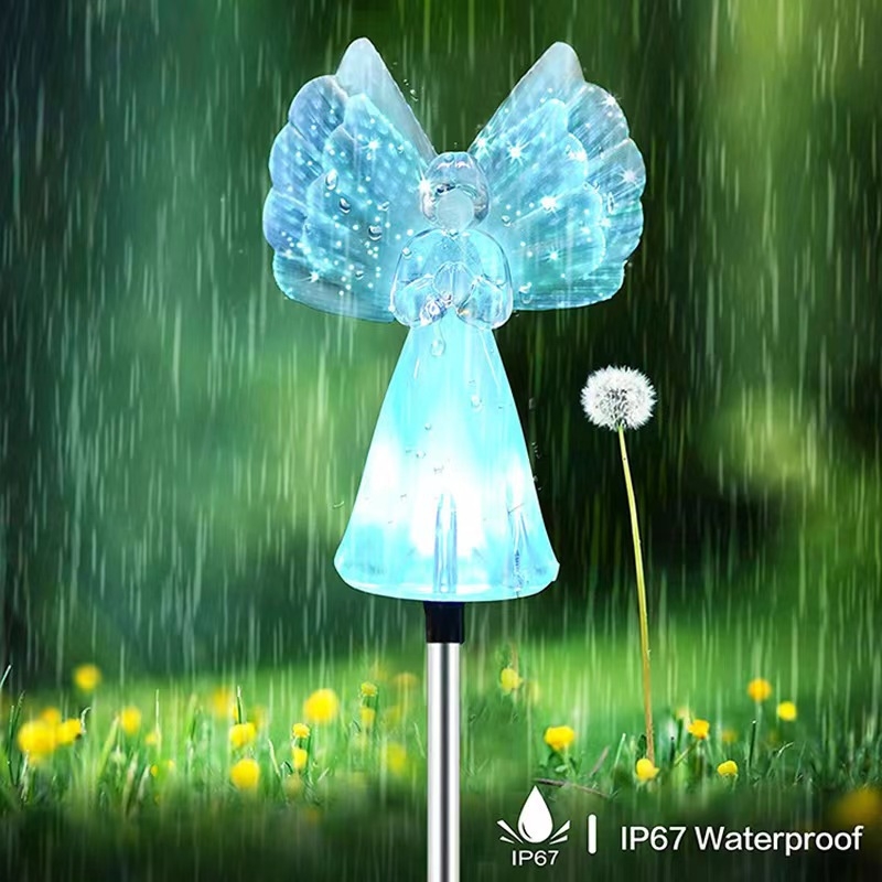 Napelemes angyal lámpa kültéri kerthez, IP65, 5W, 6–12 óra működés