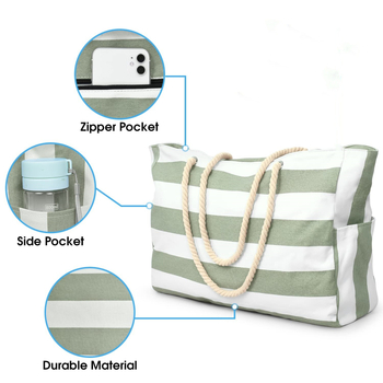 Τσάντα παραλίας από καμβά σε κυβικό σχήμα, πολυλειτουργικός οργανωτής ταξιδιού με αποθήκευση μακιγιάζ, γραφείου, υπνοδωματίου και μπάνιου