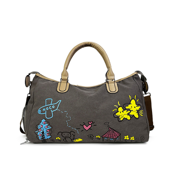 Τσάντα ταξιδιού unisex 20–35L, καμβάς, αδιάβροχη, διαχωρισμός στεγνών-βρεγμένων