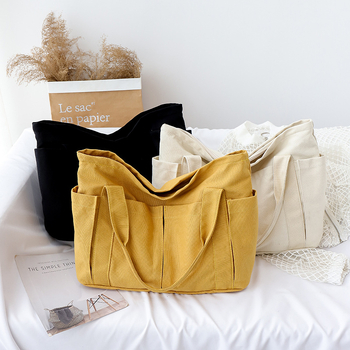 Φοιτητική τσάντα από καμβά — αστικός μινιμαλισμός, καμβά, ορθογώνιο σχήμα, φερμουάρ, εσωτερική θήκη για κινητό