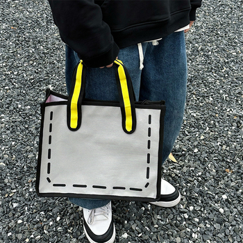 Koreai stílusú vászon női kézitáska, függőleges négyszög alakú forma, cipzár, telefontok, dupla vállpánt