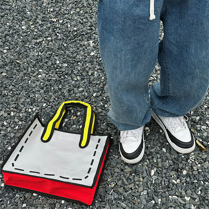 Koreai stílusú vászon női kézitáska, függőleges négyszög alakú forma, cipzár, telefontok, dupla vállpánt