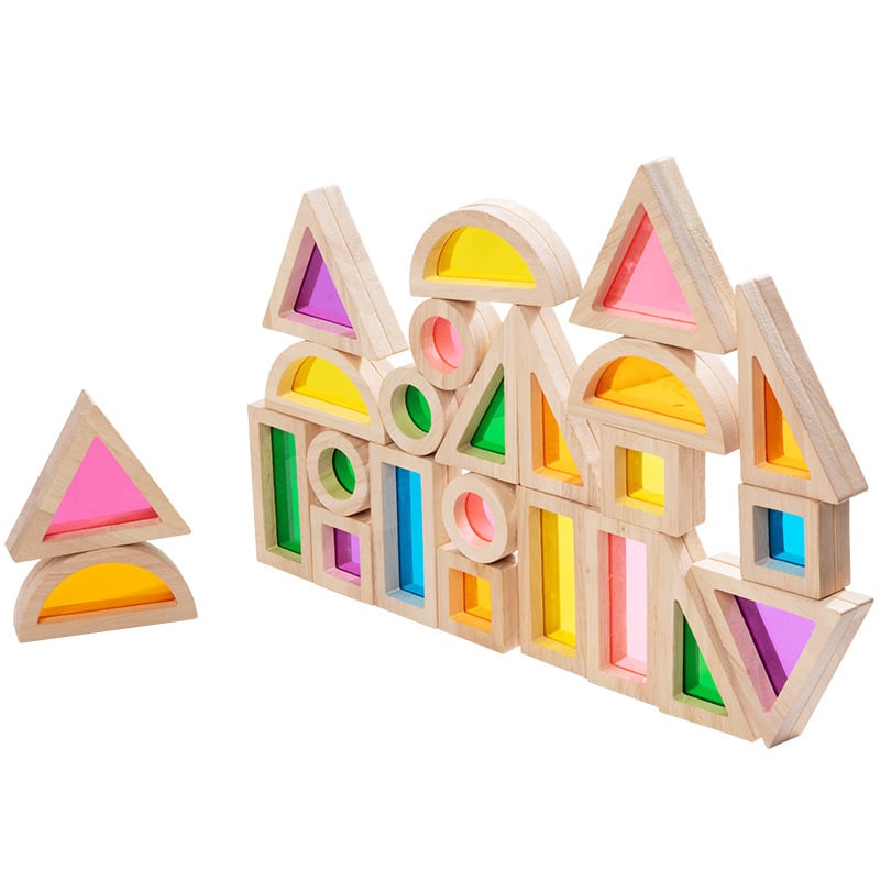 Koka varavīšu būvblokiem bērniem, gumijkoka materiāls, vecums 4–6 gadi, 0–38 gab., ūdens bāzes videi draudzīga krāsa