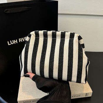 Női vászontáska kézben hordható — utcai trend, kagyló alakú forma, nyitás, mobiltelefon zseb