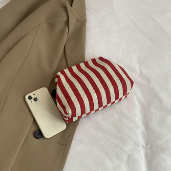 Női vászontáska kézben hordható — utcai trend, kagyló alakú forma, nyitás, mobiltelefon zseb