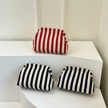 Női vászontáska kézben hordható — utcai trend, kagyló alakú forma, nyitás, mobiltelefon zseb