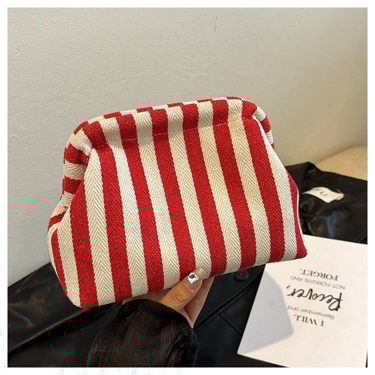 Női vászontáska kézben hordható — utcai trend, kagyló alakú forma, nyitás, mobiltelefon zseb