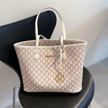 Τσάντα Tote, Αστικός μινιμαλισμός (Υλικό PU; οριζόντια τετράγωνη μορφή; κλείσιμο με φερμουάρ; εσωτερική τσέπη με φερμουάρ; διπλοί ιμάντες ώμου)