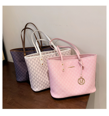 Τσάντα Tote, Αστικός μινιμαλισμός (Υλικό PU; οριζόντια τετράγωνη μορφή; κλείσιμο με φερμουάρ; εσωτερική τσέπη με φερμουάρ; διπλοί ιμάντες ώμου)