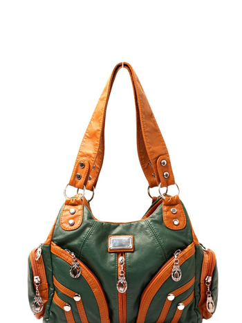 Lianyun Női PU Bőr Váll- és Keresztpántos Táska, Cipzárral, Három Vállpánttal, Belső Zsebek – Utcai Stílus