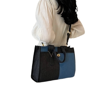 Τσάντα tote από καμβά με φερμουάρ, οριζόντιο τετράγωνο σχήμα, εσωτερική θήκη για κινητό, επένδυση από νάιλον, μία ιμάντας ώμου