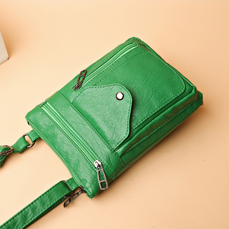 Geantă crossbody pentru femei, PU, formă vertical pătrată, închidere cu fermoar, buzunar intern cu fermoar, marca Lianyun