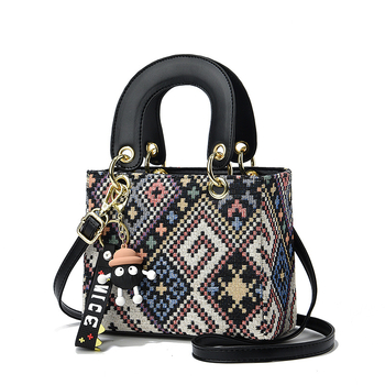 Női PU crossbody táska, Daffy stílus, vízszintes négyzet alak, cipzár, belső zseb