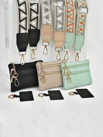 Mobiliojo telefono per petį krepšys su monetų pinigine – Nailonas, miesto paprastumas, Unisex, Pick up