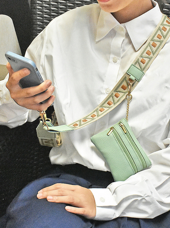 Mobiliojo telefono per petį krepšys su monetų pinigine – Nailonas, miesto paprastumas, Unisex, Pick up