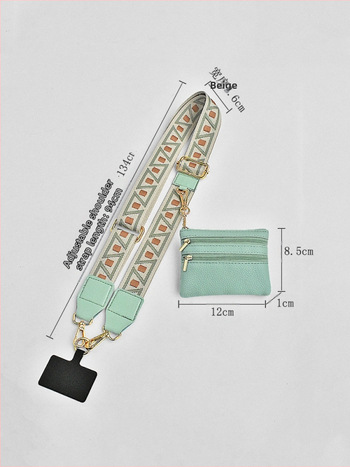 Mobiliojo telefono per petį krepšys su monetų pinigine – Nailonas, miesto paprastumas, Unisex, Pick up