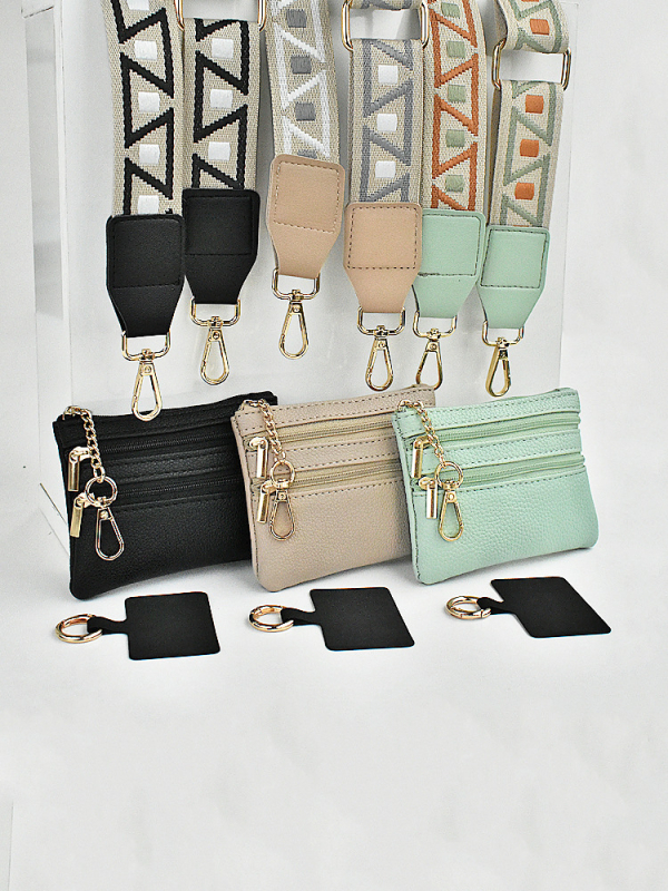 Mobiliojo telefono per petį krepšys su monetų pinigine – Nailonas, miesto paprastumas, Unisex, Pick up