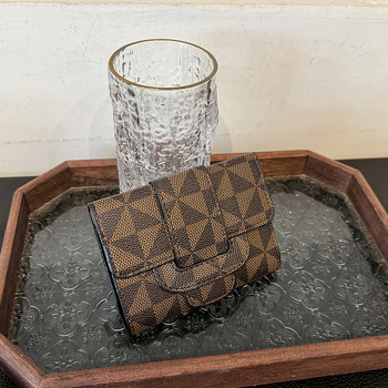 PU novčanik s tri preklopa, vintage otisak, ultra lagani držač kartica, clutch, podstava od sintetičke kože