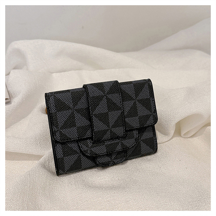 PU novčanik s tri preklopa, vintage otisak, ultra lagani držač kartica, clutch, podstava od sintetičke kože