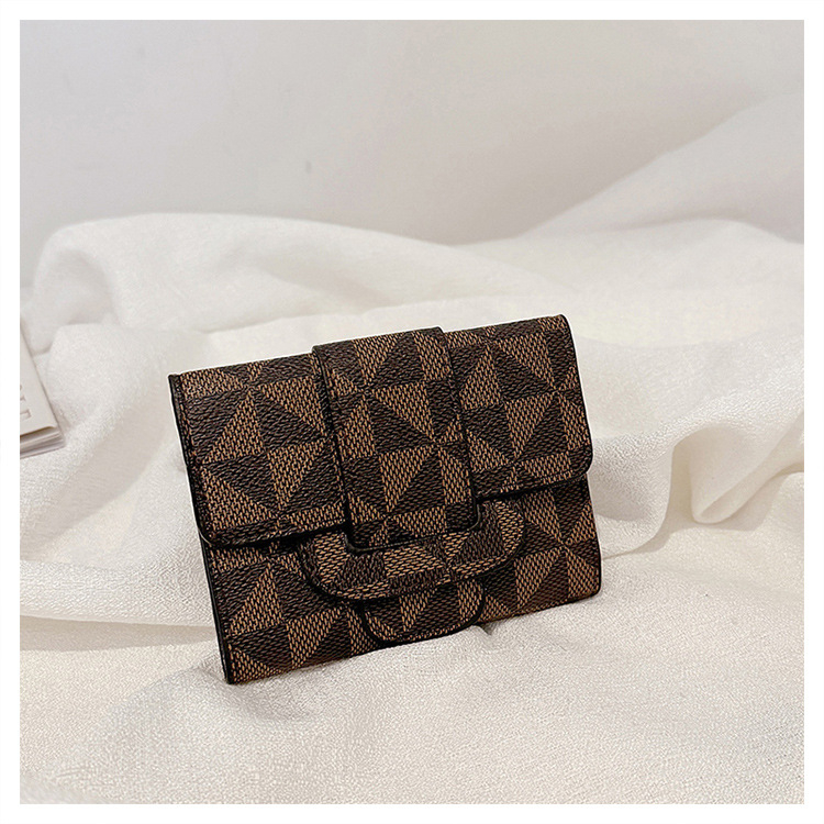 PU novčanik s tri preklopa, vintage otisak, ultra lagani držač kartica, clutch, podstava od sintetičke kože