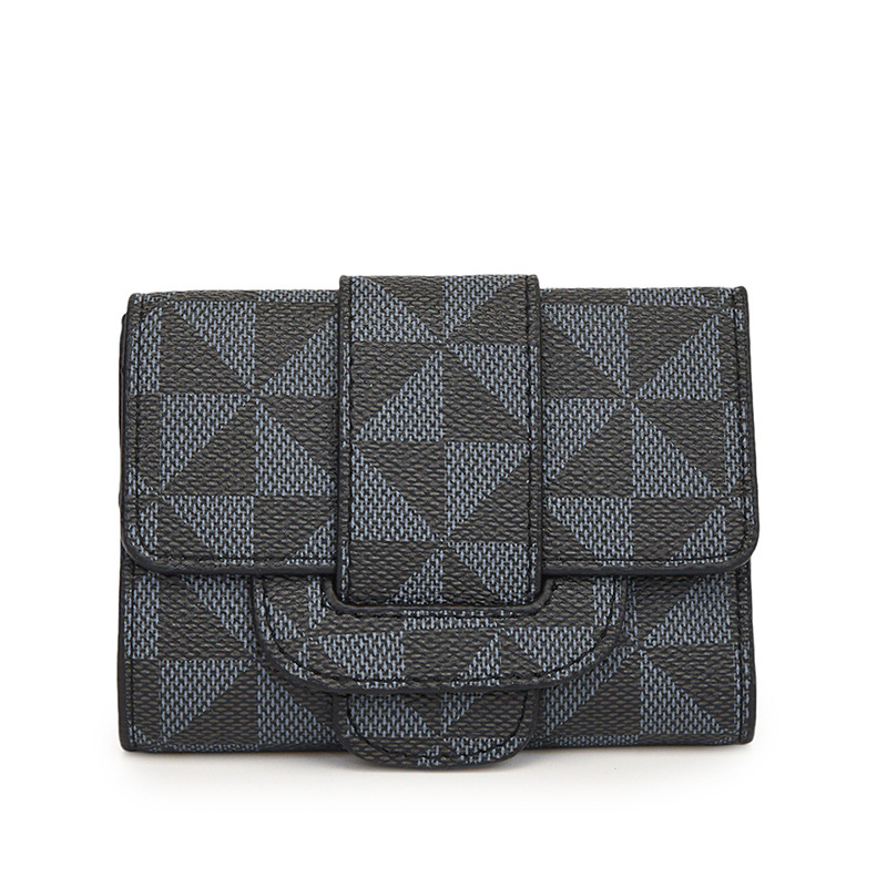 PU novčanik s tri preklopa, vintage otisak, ultra lagani držač kartica, clutch, podstava od sintetičke kože