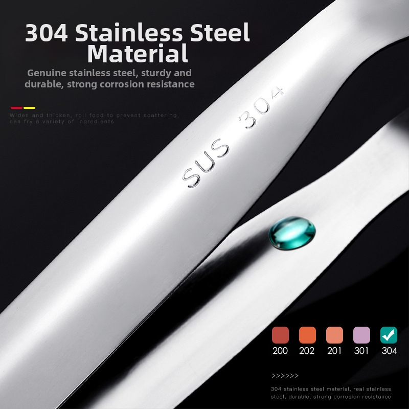 304 неръждаема стомана: многофункционален кухненски инструмент, щипки за риба, шпатула и щипки за стекове, висока температурна устойчивост