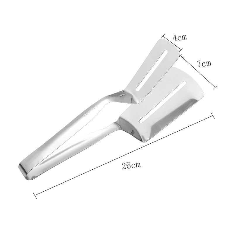304 nerūdijančio plieno daugiafunkcinis virtuvės įrankis: žuvies suktuvė, šaukštas ir kepsnių žnyplės, atsparus aukštoms temperatūroms