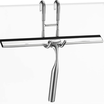 Οικιακός καθαριστής παραθύρων από ανοξείδωτο χάλυβα, μονής όψης, με κράμα ψευδαργύρου, χειροκίνητος