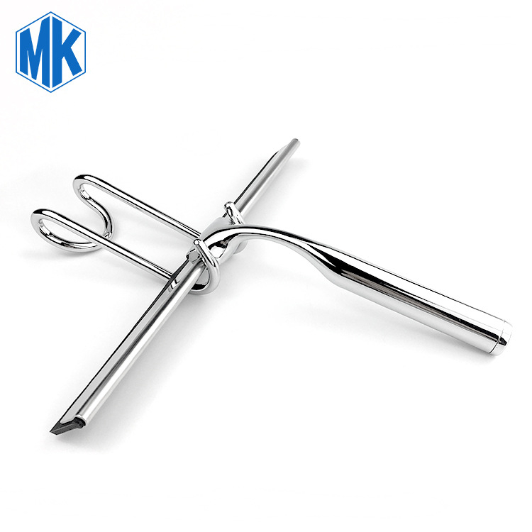 Οικιακός καθαριστής παραθύρων από ανοξείδωτο χάλυβα, μονής όψης, με κράμα ψευδαργύρου, χειροκίνητος