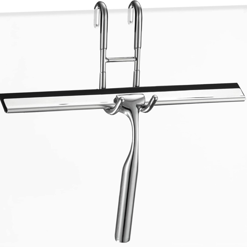 Οικιακός καθαριστής παραθύρων από ανοξείδωτο χάλυβα, μονής όψης, με κράμα ψευδαργύρου, χειροκίνητος