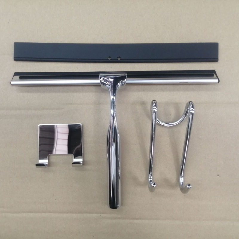 Οικιακός καθαριστής παραθύρων από ανοξείδωτο χάλυβα, μονής όψης, με κράμα ψευδαργύρου, χειροκίνητος