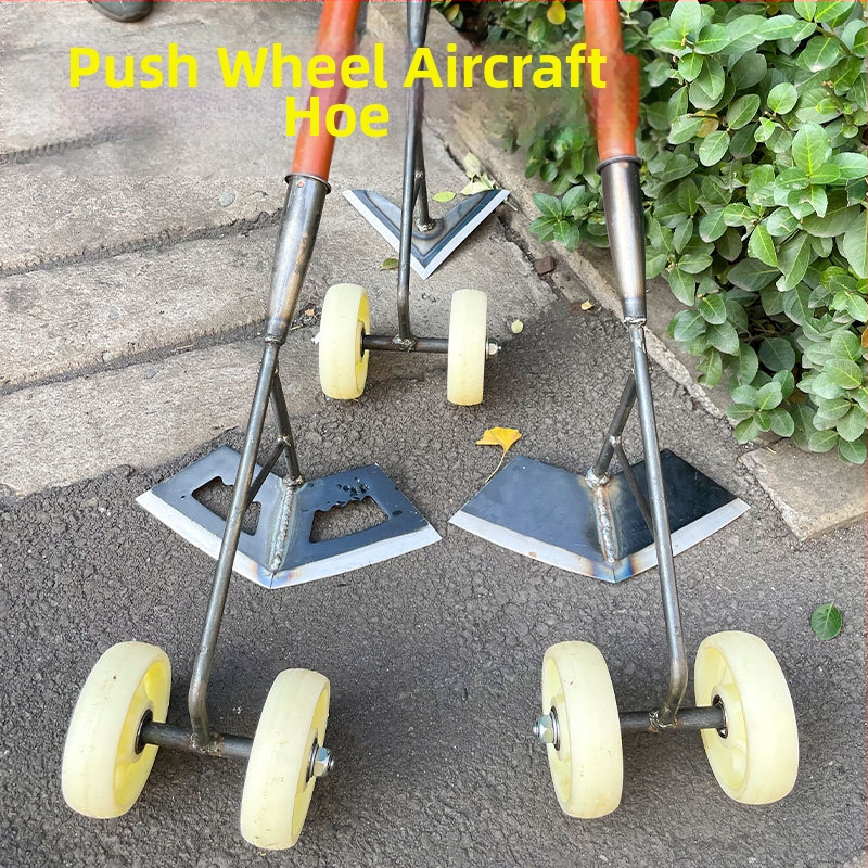 Три в едно устройство за плевене с двуколесно задвижване: разрохване на почвата, прокопаване на бразди и торене на зеленчуци.