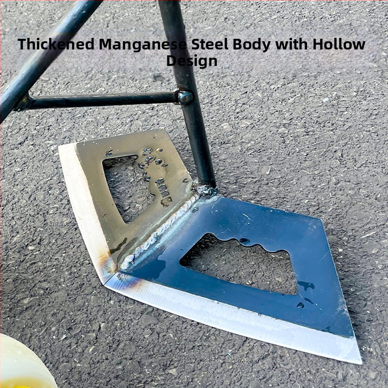 Три в едно устройство за плевене с двуколесно задвижване: разрохване на почвата, прокопаване на бразди и торене на зеленчуци.