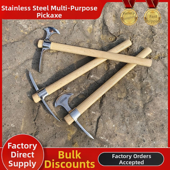 Nerūdijančio plieno išlikimo įrankių rinkinys: ledo kirvis, ledo dantis, kryžminis įrankis, alpinistinis įrankis