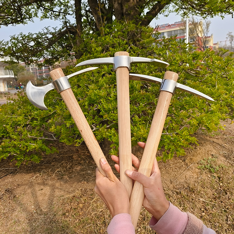 Nerūdijančio plieno išlikimo įrankių rinkinys: ledo kirvis, ledo dantis, kryžminis įrankis, alpinistinis įrankis