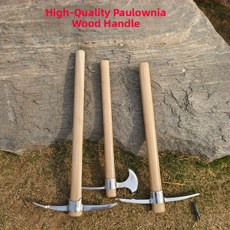 Комплект инструменти за оцеляване от неръждаема стомана: ледена секира, айс пик, кръстосана кирка, алпийска кирка